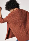 Cable Knit Oversized Jumper, Rust, large
