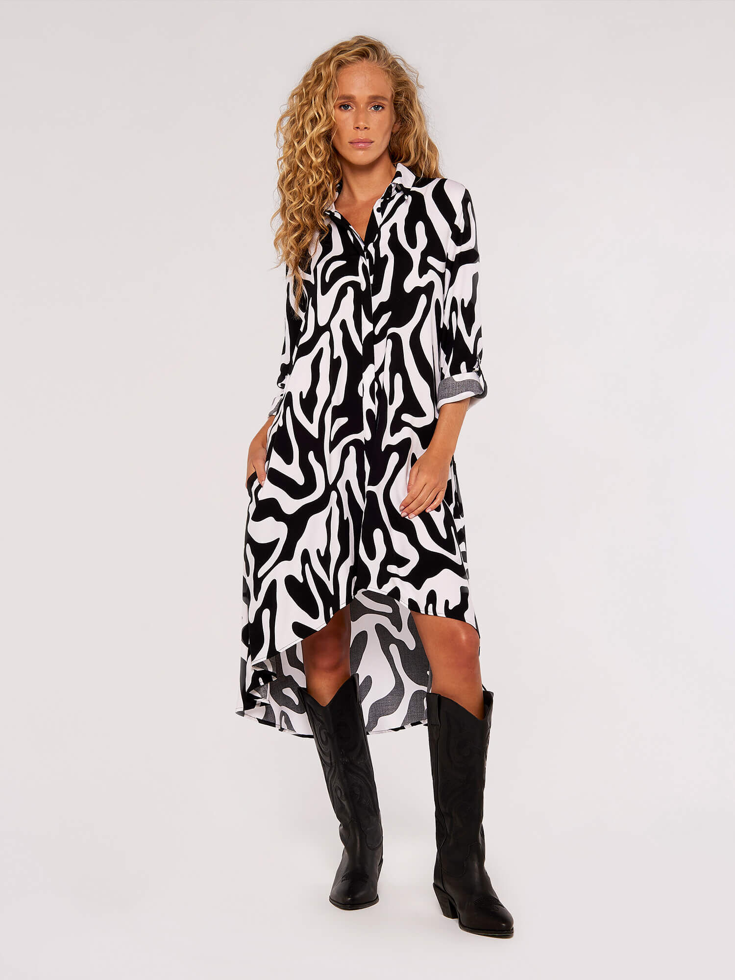 White high low shirt cheap dress