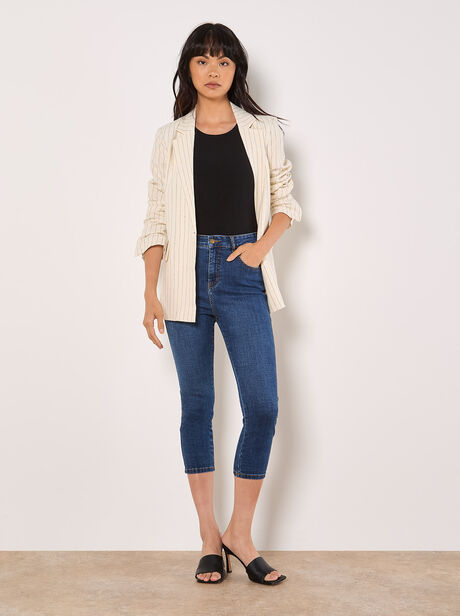 Sara Skinny Fit Capri Jeans