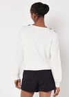 V-Neck Cricket Jumper, White, large