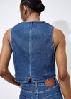 Denim Waistcoat, Blue, large