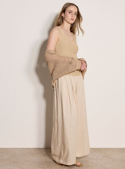 Gold Sparkle Knitted Cami Top