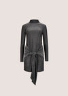 Glitter Mini Dress, Silver, large