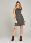 Mini Chevron Wrap Skirt Dress, Navy, large