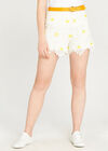 Daisy Lace Shorts, Cream, large