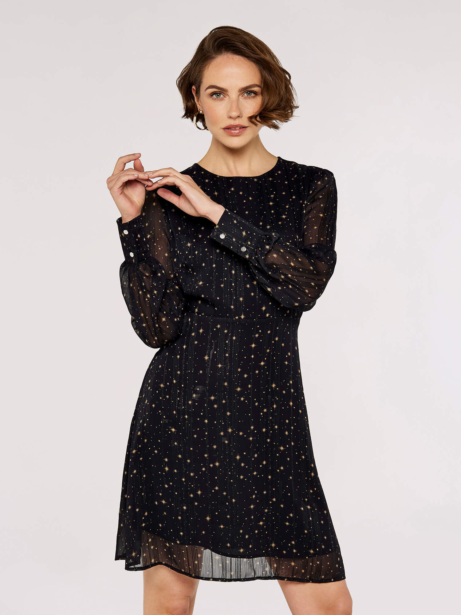 Mini Star Lurex Dress