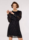 Mini Star Lurex Dress, Black, large