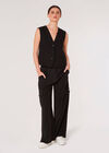 Tailored Waistcoat, Black, large