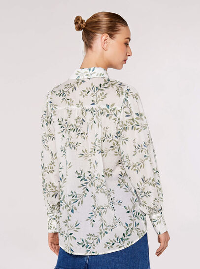 Flowing Leaves Cotton Shirt