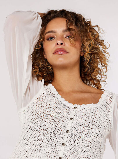 Crochet Crop Cardigan