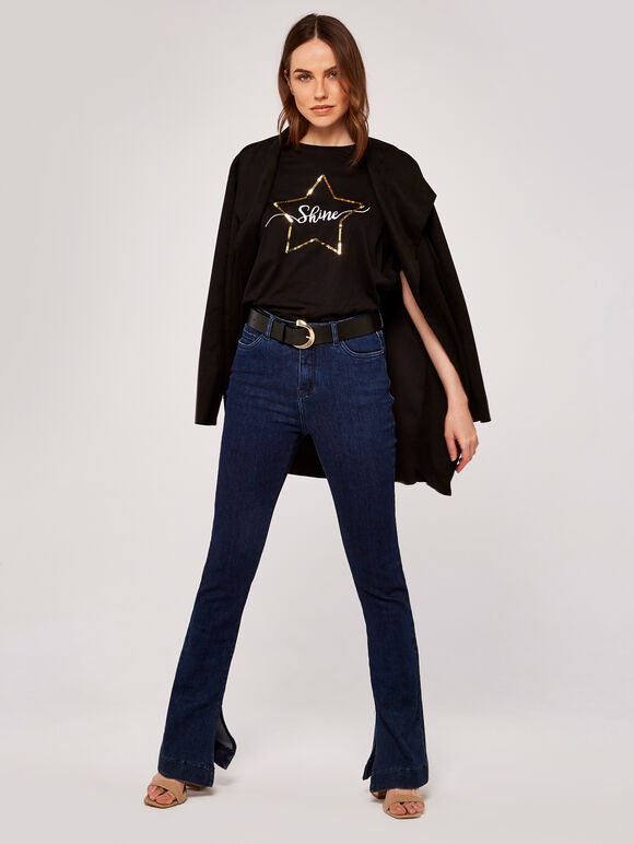 Shine T-Shirt, Black, large