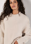Pearl Gemstone Embellished Jumper, Stone, large