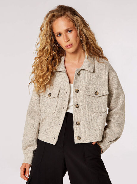 Woven Textured Shacket