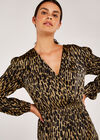Brush Stroke Geo Dress, Stone, large