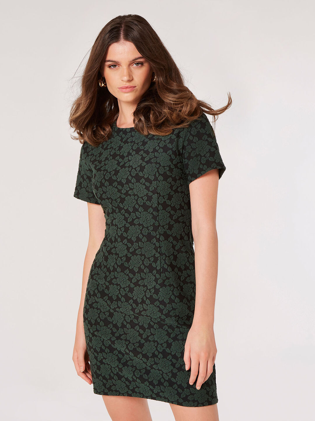 Image of Rose Jacquard Mini Dress