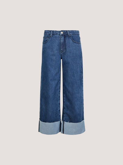 Ikeda Wide Leg Cropped Jeans