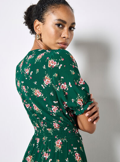 Floral Print Midi Dress