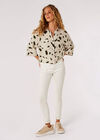 Paint Stroke Boxy Shirt, Stone, large