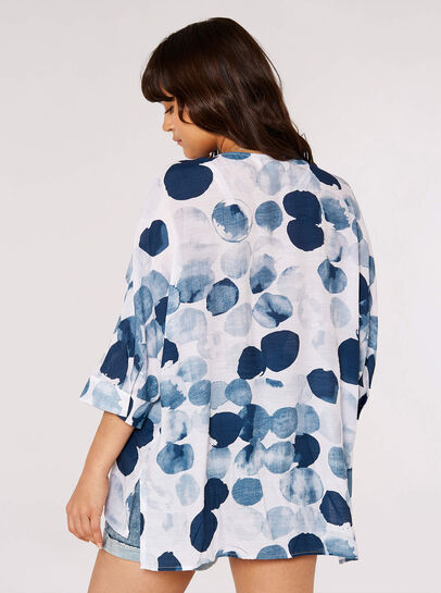 Abstract Paint Print Top