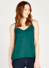 Tropical Bird Print Cami Top, Green, large