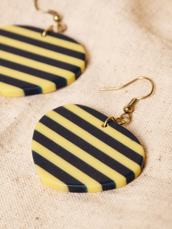 Horizontal Stripe Earrings, Assorted, large