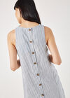 Oxford Stripe Shift Mini Dress, Blue, large