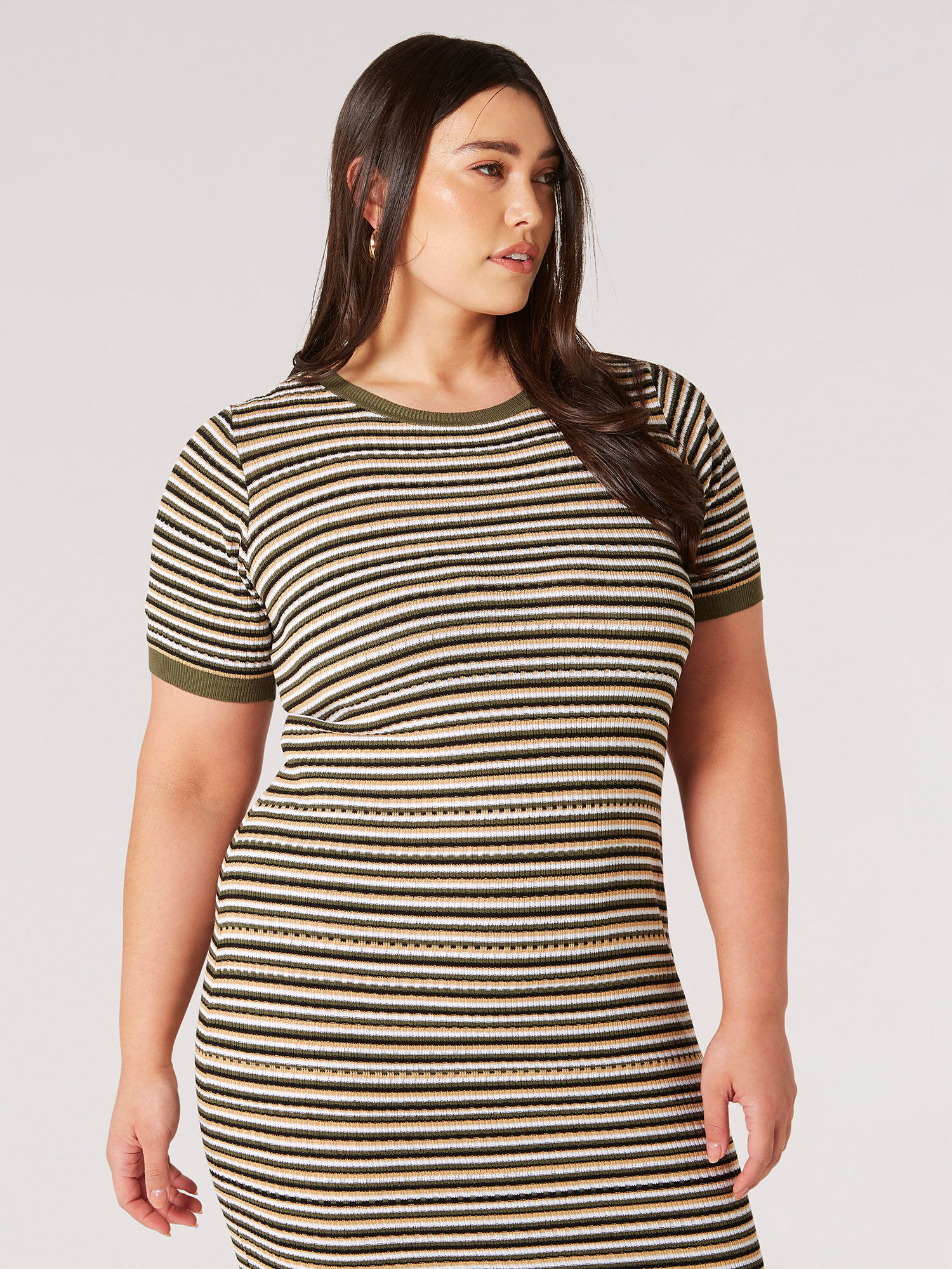 Curve Dresses Plus Size Women s Wear Apricot Clothing
