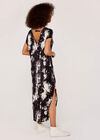 Tie Dye Jersey Dress, Black, large