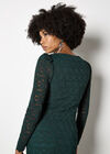 Floral Leaf Lace Top, Green, large