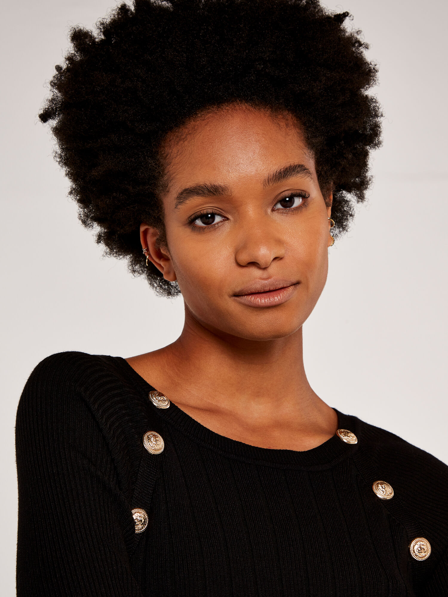 Gold and hot sale black jumper