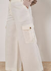 Wide Leg Chino Trousers, Cream, large