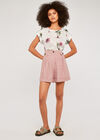 Palm Scene Slub Tee, Pink, large