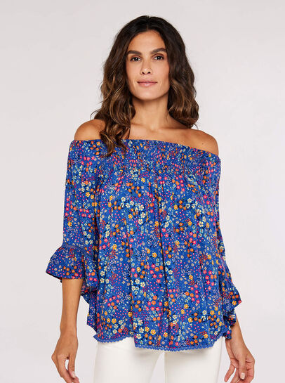 Ditsy Spray Bardot Top