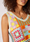 Patchwork Crochet Top, Stone, large