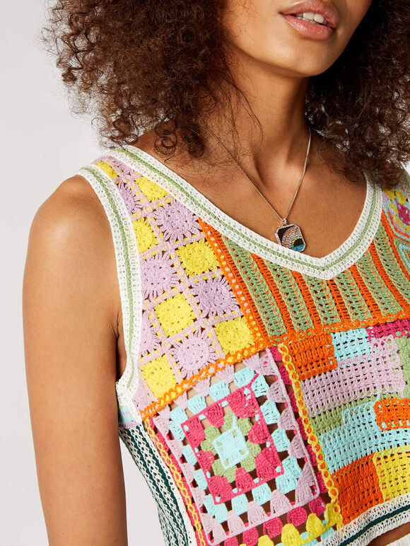 Patchwork Crochet Top