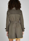 Khaki Classic Tie Waist Trench Coat, Khaki, large