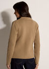 Cotton Knitted Jacket, Stone, large