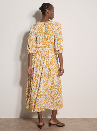 Tapestry Ikat Midi Dress