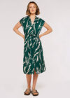 Swirl Shirt Midi Dress, Green, large
