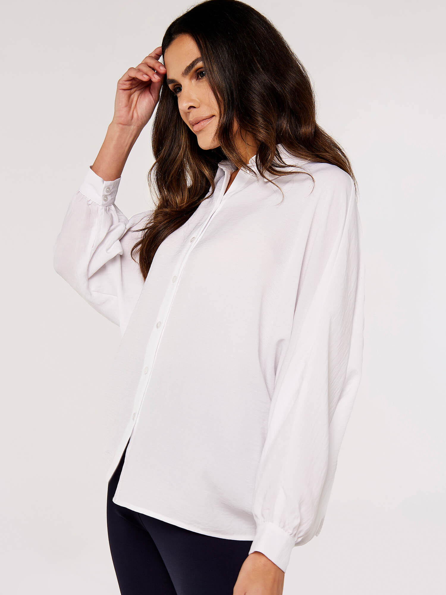 white batwing shirt