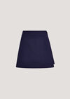 Tailored A-Line Mini Skort, Navy, large