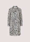 Paintsplash Shirt Mini Dress, Cream, large