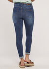 Sienna Mid-Rise Skinny Jeans, Blue, large