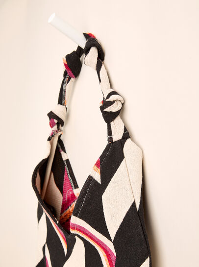 Geometric Cotton Canvas Bag