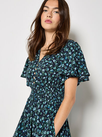 Ditsy Floral Midi Dress