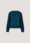 Soft Oversized Batwing Jumper, Teal, large