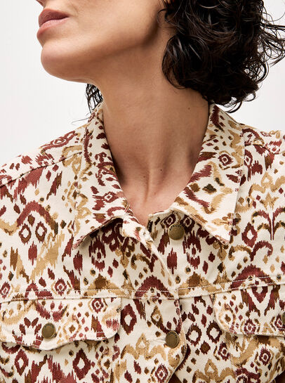 Ikat Denim Jacket