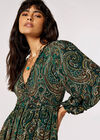 Paisley Ruffle Midaxi Dress, , large