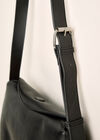Soft Leather Shoulder Bag, Black, large