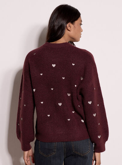 Embroidered Heart Jumper